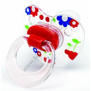 Ciuccio in Silicone per neonati con motivo trasparente n.: 2 6-18 mesi (con cinturino) - Product Image 1