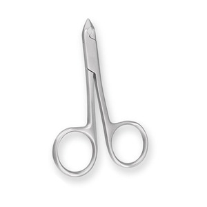 Poussoir à cuticules à lame incurvée Coupe-ongles incarnés en acier avec poignée imprimée pour le soin des ongles des orteils Ressort de baril 79 - Product Image 1