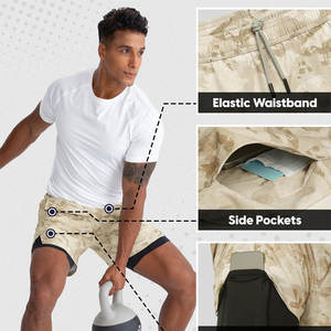 Shorts de sport pour hommes, design personnalisé, solide, de haute qualité, en élasthanne/polyester, pour le basketball, la salle de sport, la course à pied, imperméables, respirants, écologiques - Product Image 4