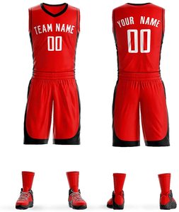 Conjuntos de Uniformes de Baloncesto sin Mangas Rojos PUFFIN SPORTS, 100% Poliéster, Antibacterianos, de Secado Rápido, Transpirables, Tallas Grandes, Personalizables para Equipos - Product Image 6