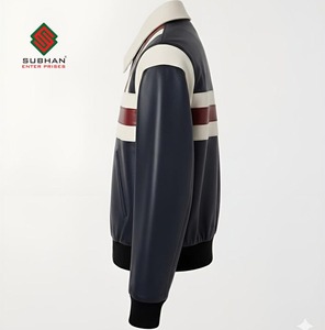 Blouson aviateur en cuir de mouton coloré fait main pour homme |   Manteau d'aviateur pour homme |   Vêtements d'extérieur classiques pour l'hiver |   Cadeau pour lui - Product Image 3