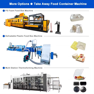 Tự động PS bọt dùng một lần lấy đi Hộp Ăn Trưa máy đúc Polystyrene bọt <span class=keywords><strong>thermocol</strong></span> tấm khay thức ăn nhanh hộp máy làm - Product Image 3