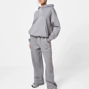 Ensembles de survêtements pour femmes à capuche en polaire extensible anti-boulochage avec broderie 3D, grandes tailles, collection Hiver 2025 – Vente en gros - Product Image 1