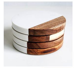 Acheter en gros caboteur en bois et marbre caboteur en bois naturel et marbre mangue fabriqué en Inde - Product Image 6