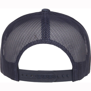 OEM Custom Logo Men's <b>Flat</b> Bill Structured Mesh Back Snapback Classic Trucker <b>Hat</b> - Product Image 3