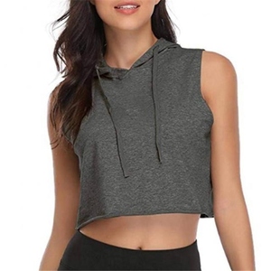 Casual Fit Femmes Sans Manches Hoodies Tissu Doux Texture Légère À La Mode Streetwear À La Mode Quotidien Tenue Décontractée Porter - Product Image 5