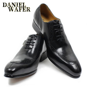Scarpe eleganti classiche da uomo in pelle di vacchetta scarpe di lusso fatte a mano per uomo - Product Image 6