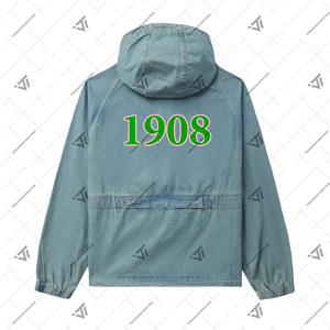Alpha grec personnalisé | Kapa | Vêtements de sororité Alpha brodés Anorak coupe-vent jean veste en jean attirail grec - Product Image 2