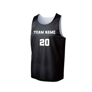 Custom Men's Black Mesh Basketball Jersey With Team Name And Custom Number Sublimated Print Breathable Sleeveless Tank <b>Top</b> - Product Image 5