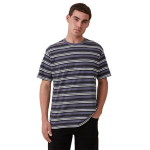 OEM T-shirts unisexe en coton et bambou uni T-shirt blanc tricoté à manches courtes pour hommes fabricant de t-shirts à col rond - Product Image 1