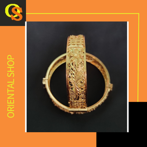 ราคาที่ดีที่สุดกำไลข้อมือชุบทอง22CT ชุดกลมออกแบบทันสมัยสำหรับผู้หญิงกำไลข้อมือ - Product Image 5