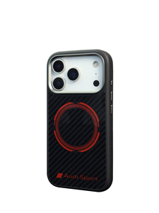 Coque de protection magnétique en fibre de carbone Audi Sport sous licence officielle pour iPhone 17 Pro/17 Pro Max/18 Pro/18 Pro Max - Product Image 3