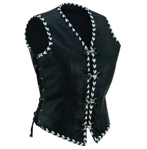 Nuevo Chaleco Corto de Cuero Genuino y Lona para Hombre, con Diseño de Primera Calidad, Cuello en V, Reversible, Resistente al Viento, para Uso Casual al Aire Libre - Product Image 2