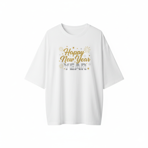 T-shirt de couple de Noël, t-shirt assorti pour le Nouvel An, impression personnalisée, coton premium OEM/ODM - Product Image 3