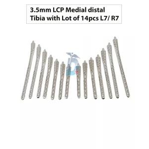 แผ่นกระดูกหน้าแข้งส่วนกลาง LCP 3.5มม. 14ชิ้น (7L/7R) สแตนเลสสตีล - Product Image 6