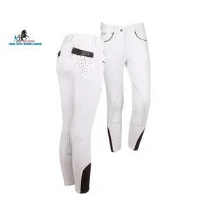 High Quality Custom Horse Riding Breeches with Silicone <b>Knee</b> Patch Comfortable Nylon Material Protective Leg Guards and <b>Warmers</b> - Product Image 1