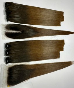 Vietnamese Remy human hair <b>wigs</b> Bone straight lace front <b>wigs</b> Cuticle aligned human hair Long straight <b>wigs</b> for women - Product Image 3