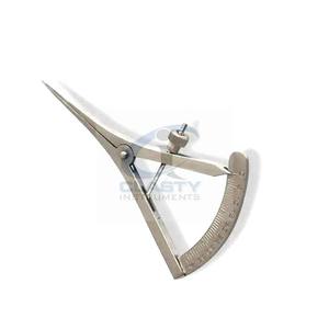 OFTÁLMICA QUIRÚRGICA DENTAL ACERO INOXIDABLE COLOR AZUL CASTROVIEJO PINZA 20MM PULIDO SIN PURGA CURVA RECTA APROBADO CE - Product Image 3