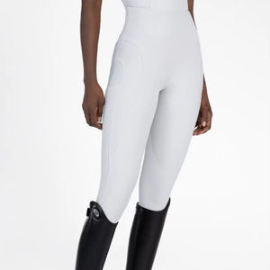 Leggings de Equitación para Mujer con Logotipo Personalizado, Antideslizantes, con Panel de Malla de Silicona, Spandex, Diseño Personalizado - Product Image 1