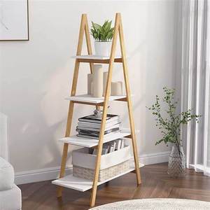 Simple Design Bamboo 4-Tier Display Shelf Great for Office Hotel Living Room Indoor House Decoration Storage Vietnam Excellent - Product Image 3