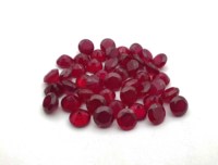 Lot de pierres précieuses de taille mixte 2-20mm, pierres précieuses de rubis à facettes coupées en vrac, pierres précieuses de rubis rouge pour la fabrication de bijoux artisanaux