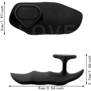 Guantes de gimnasio de silicona sin dedos, agarre portátil para entrenamiento, protección de la palma de la mano, levantamiento de pesas, culturismo, peso muerto - Product Image 5