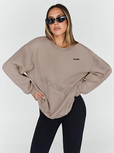 Sudadera con Capucha para Mujer, Diseño Personalizado OEM, Estilo Urbano Invernal, Felpa, Algodón, Nailon, Ecológica, Talla Grande, Estampada, Tejida, Cómoda - Product Image 3
