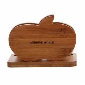Decorative Wooden Napkin Holder & <b>Tissue</b> Holder Eco-Friendly Luxury Style Carton Packed - Product Image 1