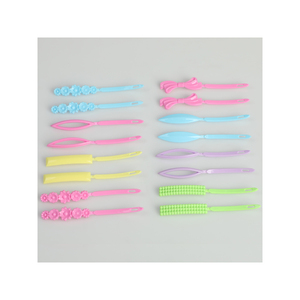 Thuận lợi tóc barrettes cho cô gái nhỏ Aurora Pin đầy màu sắc Hàn Quốc Clip nhựa với Ribbon Vương Miện Hoa và dễ thương Bow hình dạng - Product Image 6