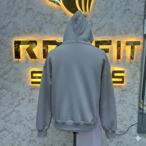 เสื้อฮู้ดสำหรับผู้ชายเสื้อฮู้ดแบบมีซิปพิมพ์ลายพัฟโลโก้ตามสั่ง - Product Image 3