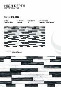 กระเบื้องพอร์ซเลนสำหรับผนังภายนอก ขนาด 300x600 มม. รุ่น Exterior Series - Product Image 2