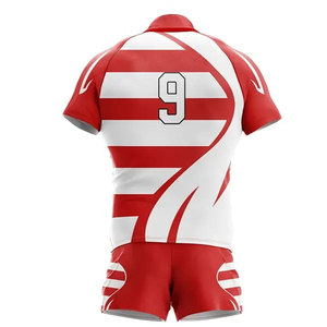 Cómodo conjunto de uniforme de rugby transpirable, diseño personalizado, ropa deportiva de alto peso, logotipo personalizado para mujer, Color 280g, peso de tela - Product Image 3