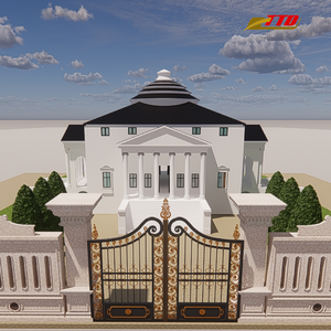 Best 6 Feet High Steel Boundary <b>Wall</b> Gate Designs Durable and Complementing Exterior for Secure Property - Product Image 5