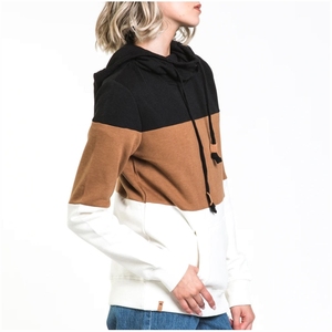 Sweat à capuche pour femme à épaules tombantes, hiver, avec logo frontal, en molleton 100% coton, couleur personnalisable, haute qualité, écologique, séchage rapide - Product Image 3