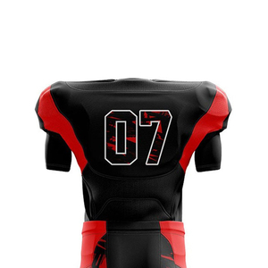 Uniforme de Fútbol Americano Personalizado de Alta Calidad y Bajo Precio, Manga Corta, Estampado, 100% Poliéster, Ropa Deportiva - Product Image 5