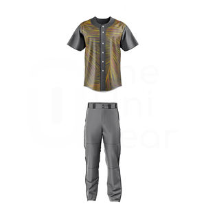 Uniforme de Baseball respirant de haute qualité nouveau Style chemise de Baseball et pantalon ensemble uniformes de Baseball fabriqués au Pakistan - Product Image 1