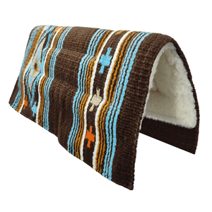 Almohadilla de sillín de lana de alta densidad de primera calidad para doma occidental, comodidad Superior, tela transpirable de rendimiento de caballo mejorado - Product Image 1