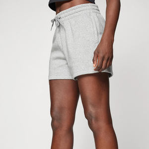 Pantalones cortos de gimnasio para mujer de cintura alta 100% poliéster correr Yoga y Fitness pantalones cortos con tela elástica transpirable y cintura elástica - Product Image 3