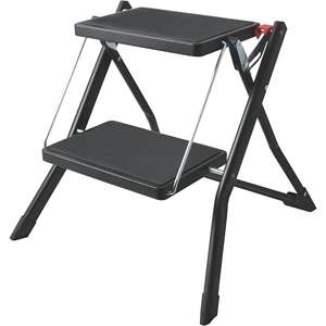 MSV - Pata de Acero Ligera Plegable en 2 Pasos y Antideslizante, Máximo 150 kg, Negro Mate - Product Image 1