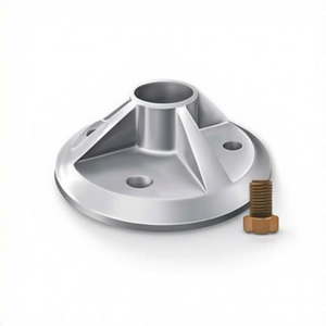 Support de montage rapide Qbase QM-QBB-01-M1 de type poteau avec boulon en acier inoxydable 5/16-18-8 pour l'installation de panneaux solaires sur toits en tôle - Product Image 2