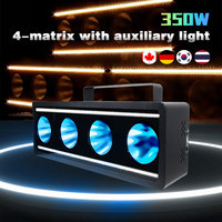 Stroboscope professionnel 400W à 4 lentilles matricielles, 4x50W RGBW COB + 192x1W 2-en-1 DMX512, avec écran LCD pour concerts, scènes, DJ et soirées