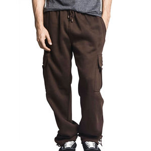 Pantalones de chándal de algodón pesado 440 GSM con logotipo personalizado, Pantalones rectos con cordón deportivo para gimnasio para hombre, estilo informal ligero - Product Image 2