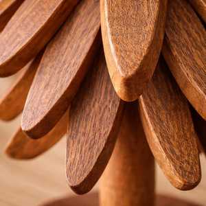 Posavasos y Salvamanteles de Madera para el Día de Acción de Gracias, Resistentes al Calor, Plegables, con Acabado Pulido y Pintado - Product Image 5