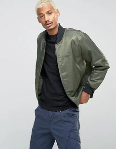 Chaqueta de bombardero para hombre, cortavientos ligero y elegante a la moda, chaquetas informales de primavera y otoño para hombre, chaqueta de vuelo - Product Image 4