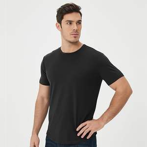 T-shirts classiques à col rond et manches courtes 100% coton pour hommes vente en gros de services de marque privée disponibles avec impression personnalisée et broderie - Product Image 6