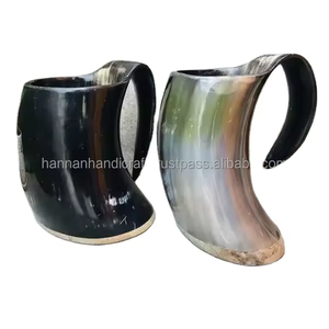 Taza de Cuerno Vikinga para Beber, Taza de Cuerno con Acabado Natural, Ecológica, Reutilizable y Lavable, Vaso de Cuerno para Beber - Product Image 4