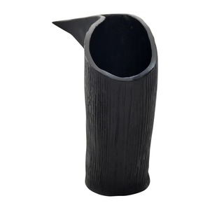 Black Simple <b>Vase</b> With Gold Detailing Perfect <b>For</b> Bedroom Study Desk Living Room Lounge And Creative Gift Or <b>Decorative</b> Use - Product Image 5