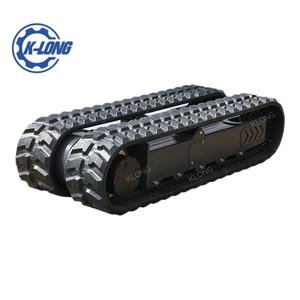 OEM/<span class=keywords><strong>ODM</strong></span> Gummiketten-Fahrwerk für Baumaschinen-Teile für Raupenroboter, Bagger, Bohrgeräte und Plattformlösungen - Product Image 1