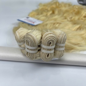 Extensions de cheveux naturels blonds ondulés en gros, 100% cheveux humains, haute qualité, produit chaud, sans nœuds, haute visibilité - Product Image 4