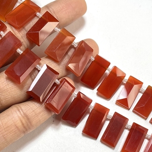 ลูกปัดเหลี่ยมเพชรพลอยสีส้มนิลพลอยธรรมชาติจากร้านขายส่ง - Product Image 2